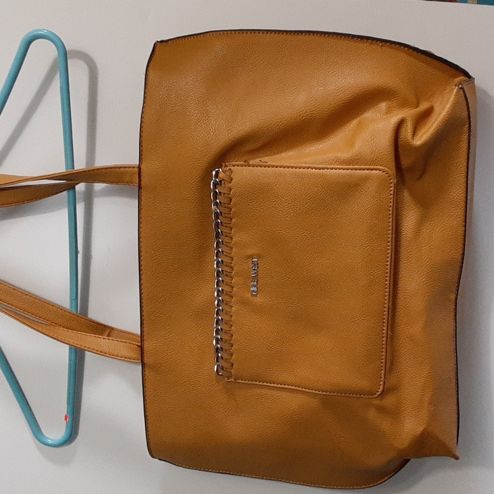 Nine West tan tote handbag